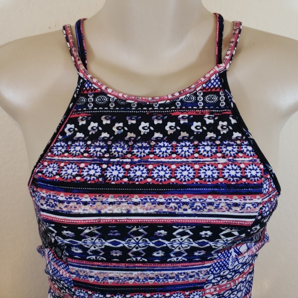 Mudd Multi-colored Juniors  Summer Dress, Purple, Blue, White, XS - Picture 9 of 15